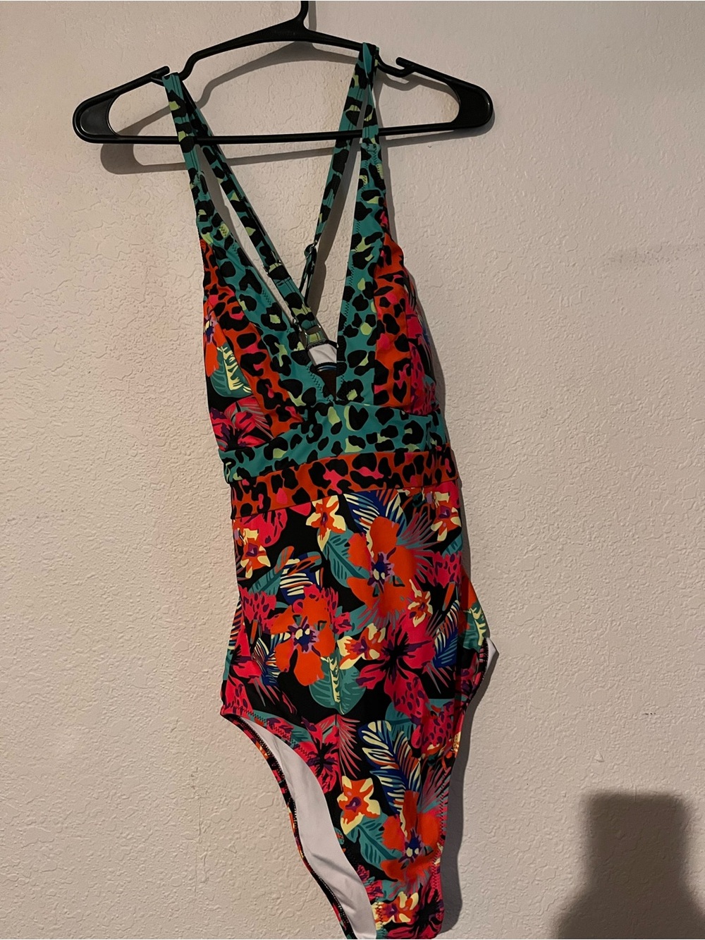Tropical Floral One-Piece Swimsuit - Multicolor